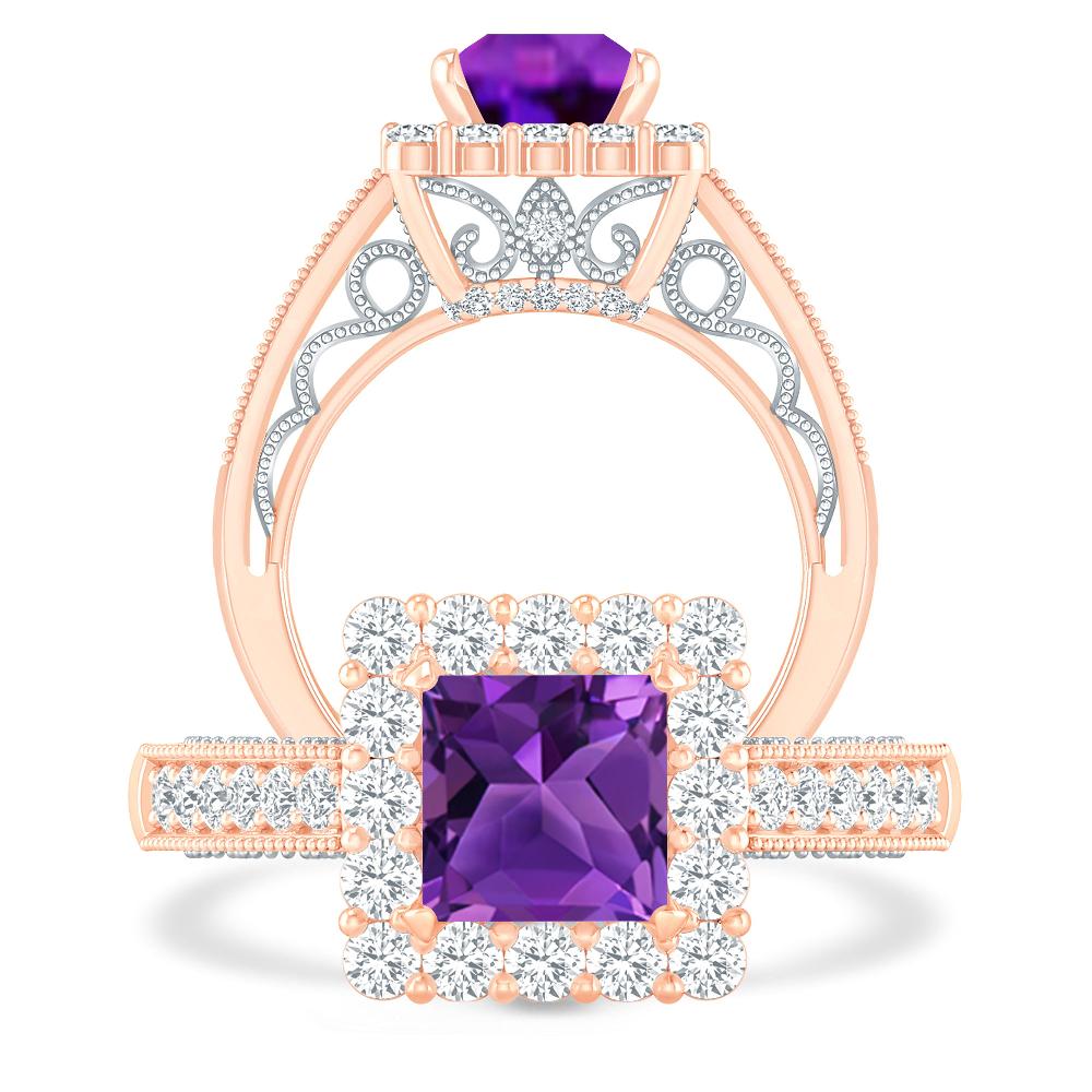 Rose Gold - Amethyst