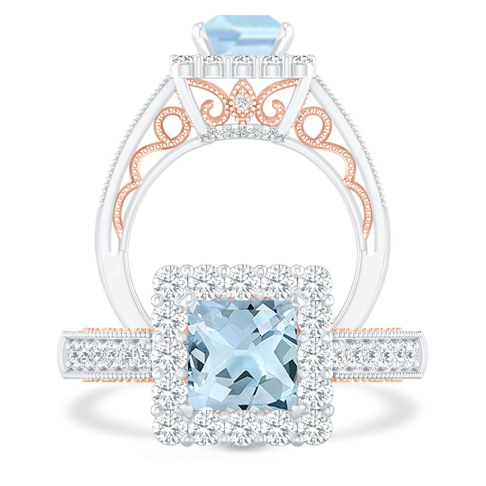 White Gold - Aquamarine