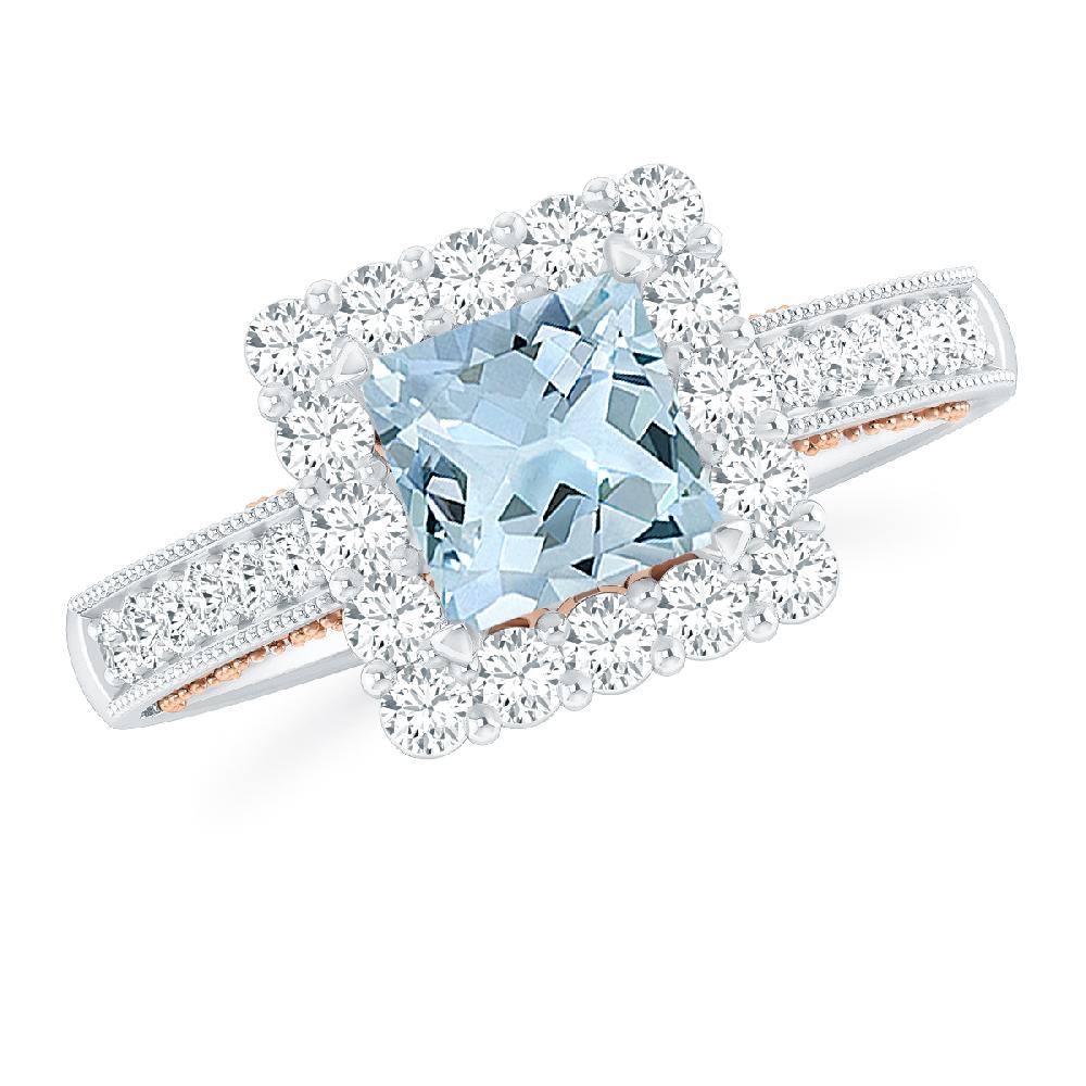 White Gold - Aquamarine