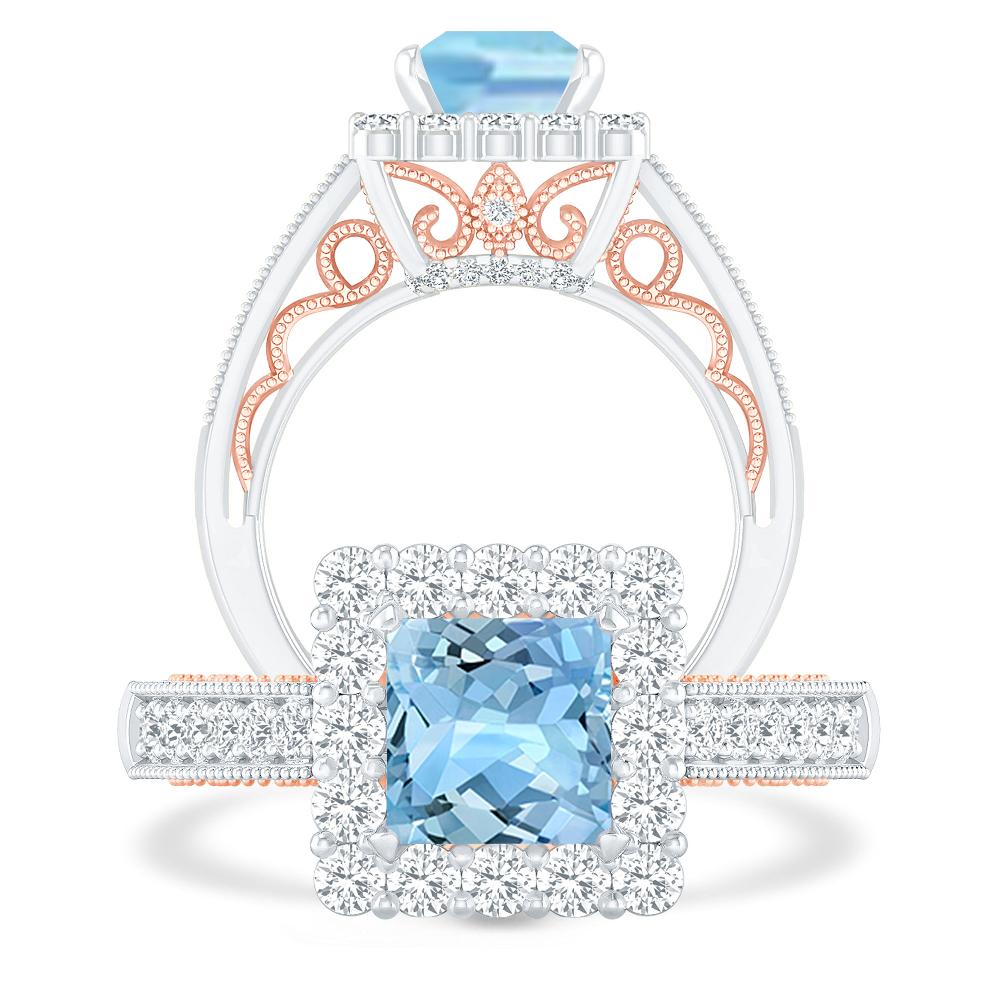 White Gold - Aquamarine