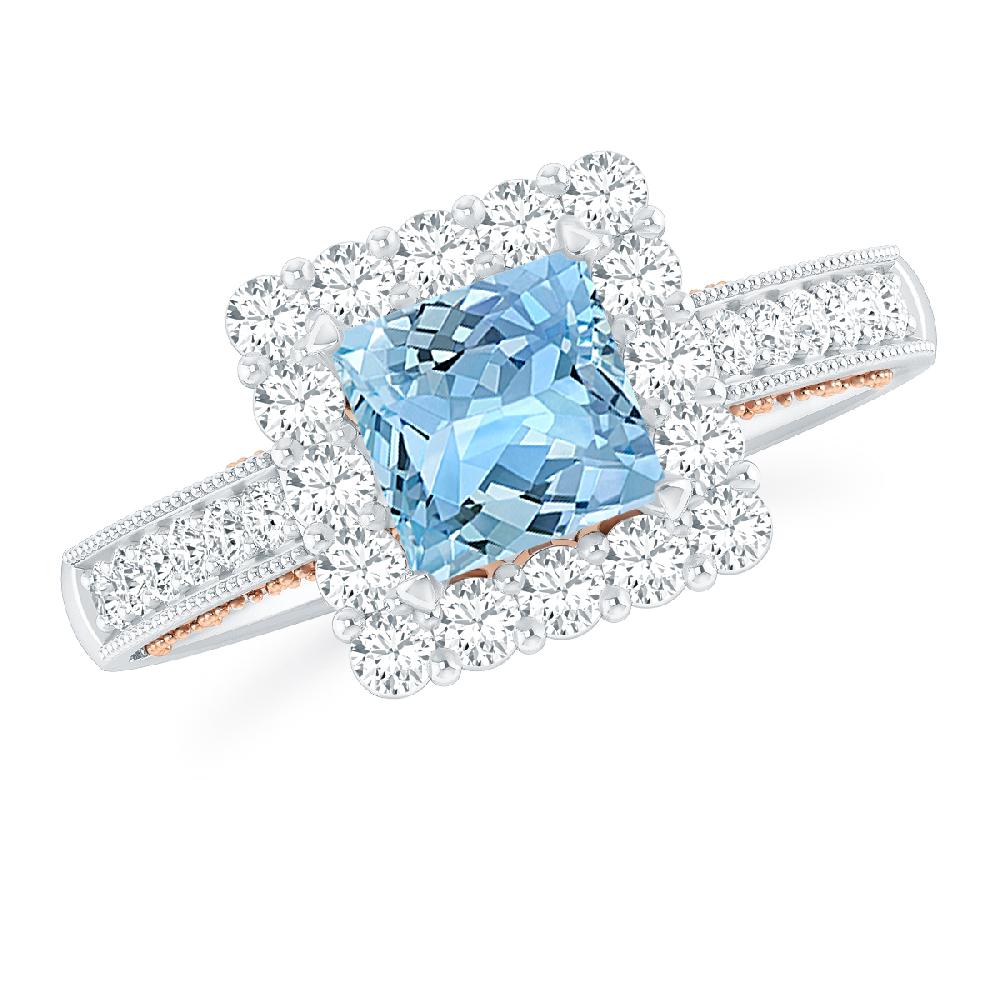 White Gold - Aquamarine