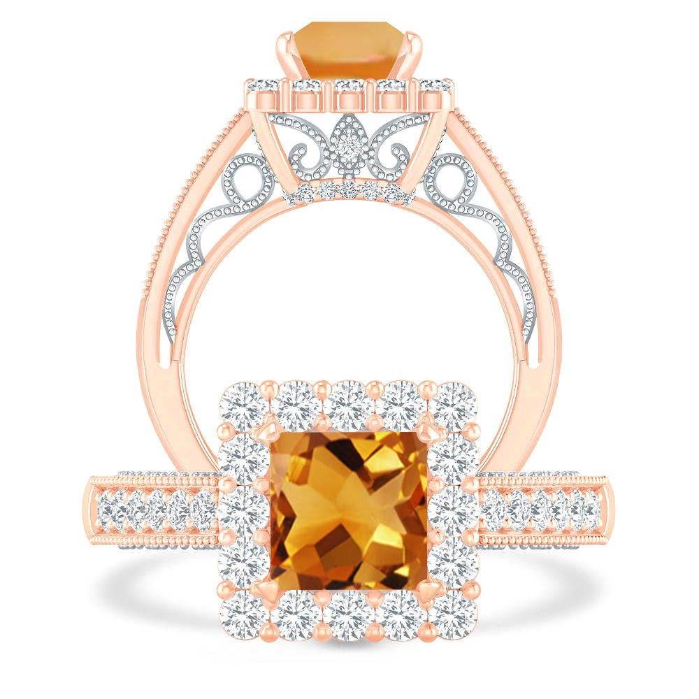 Rose Gold - Citrine