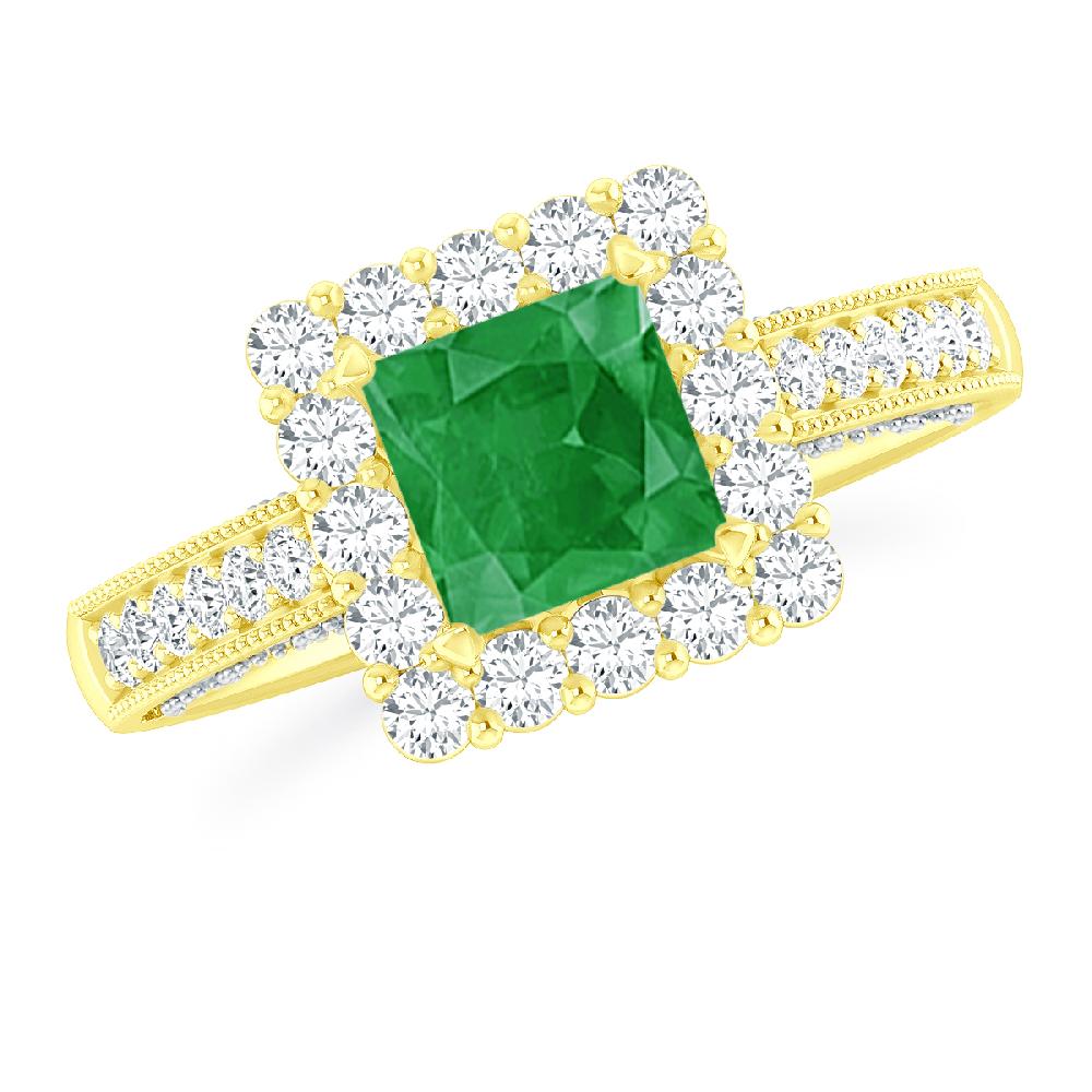 Yellow Gold - Emerald