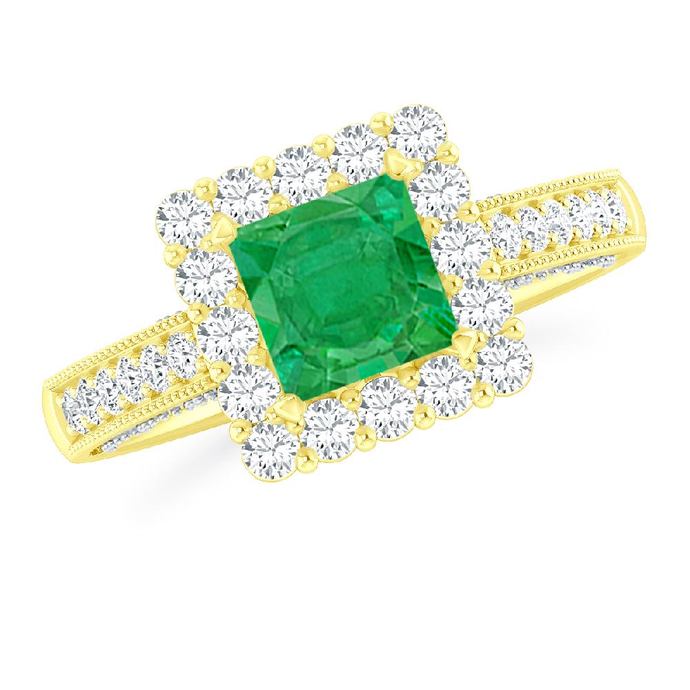 Yellow Gold - Emerald