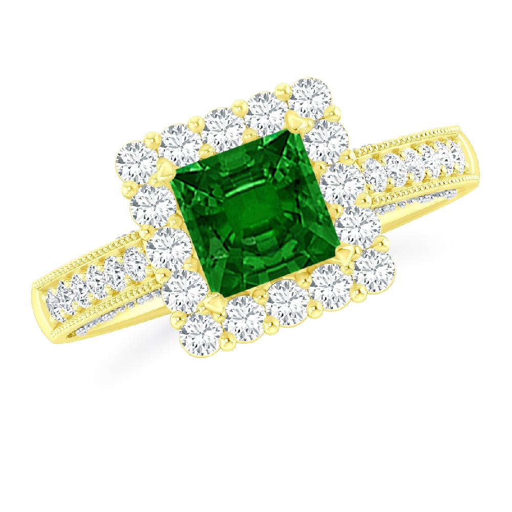 Yellow Gold - Emerald