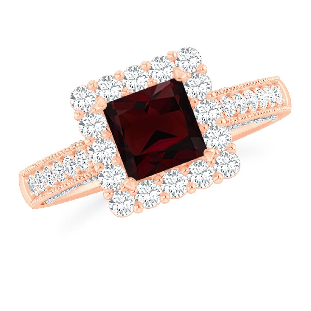 Rose Gold - Garnet