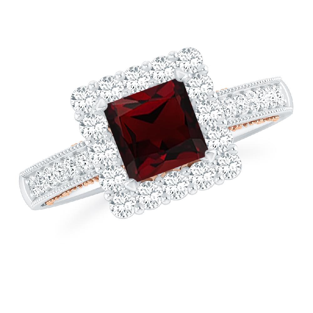 White Gold - Garnet