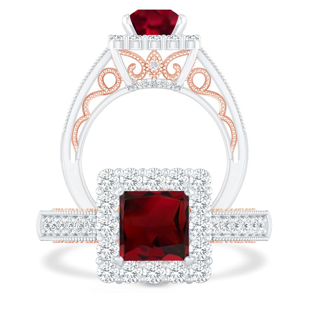 White Gold - Garnet