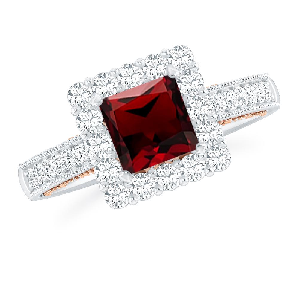 White Gold - Garnet