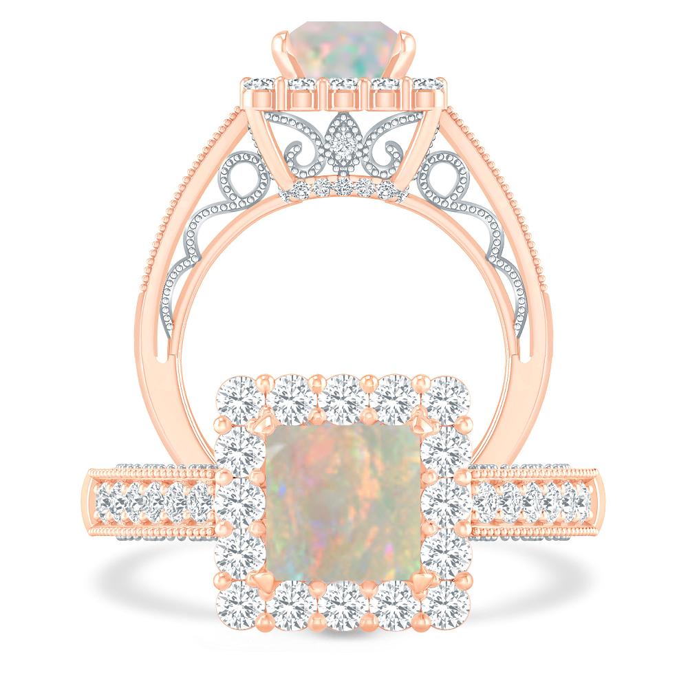 Rose Gold - Opal