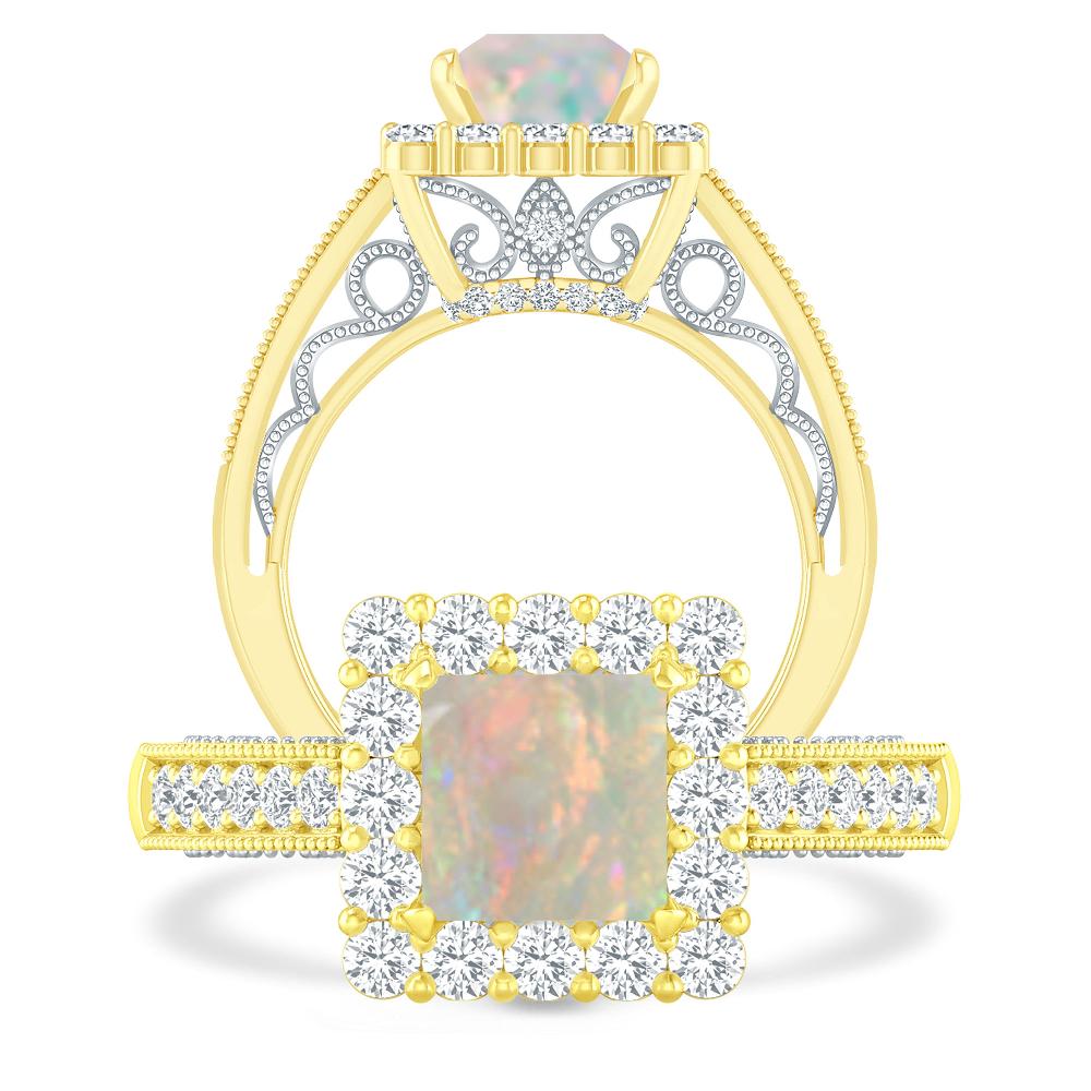 Yellow Gold - Opal