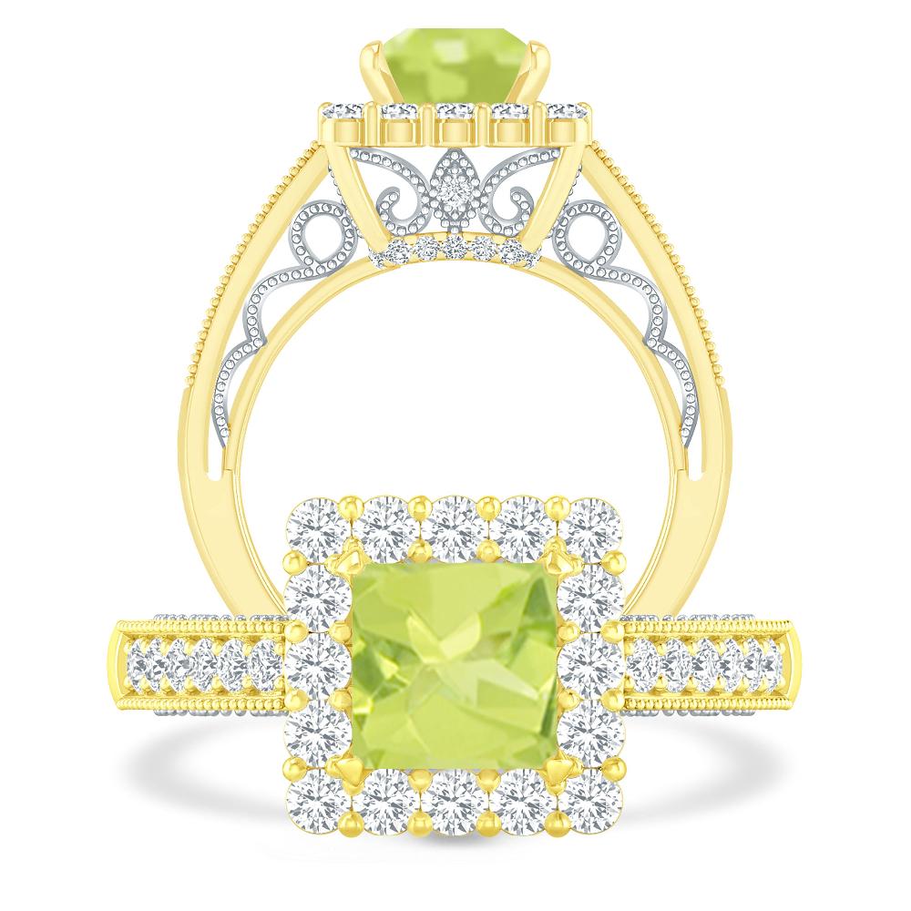 Yellow Gold - Peridot