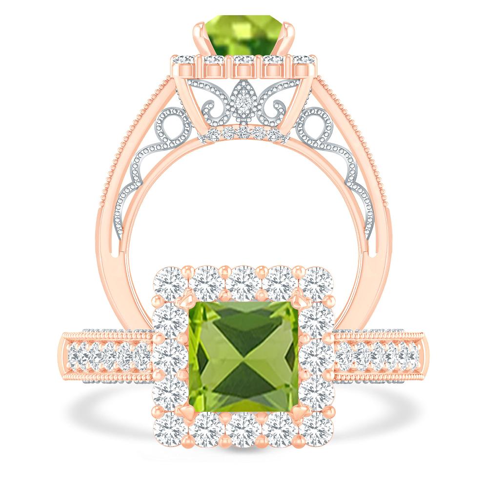 Rose Gold - Peridot