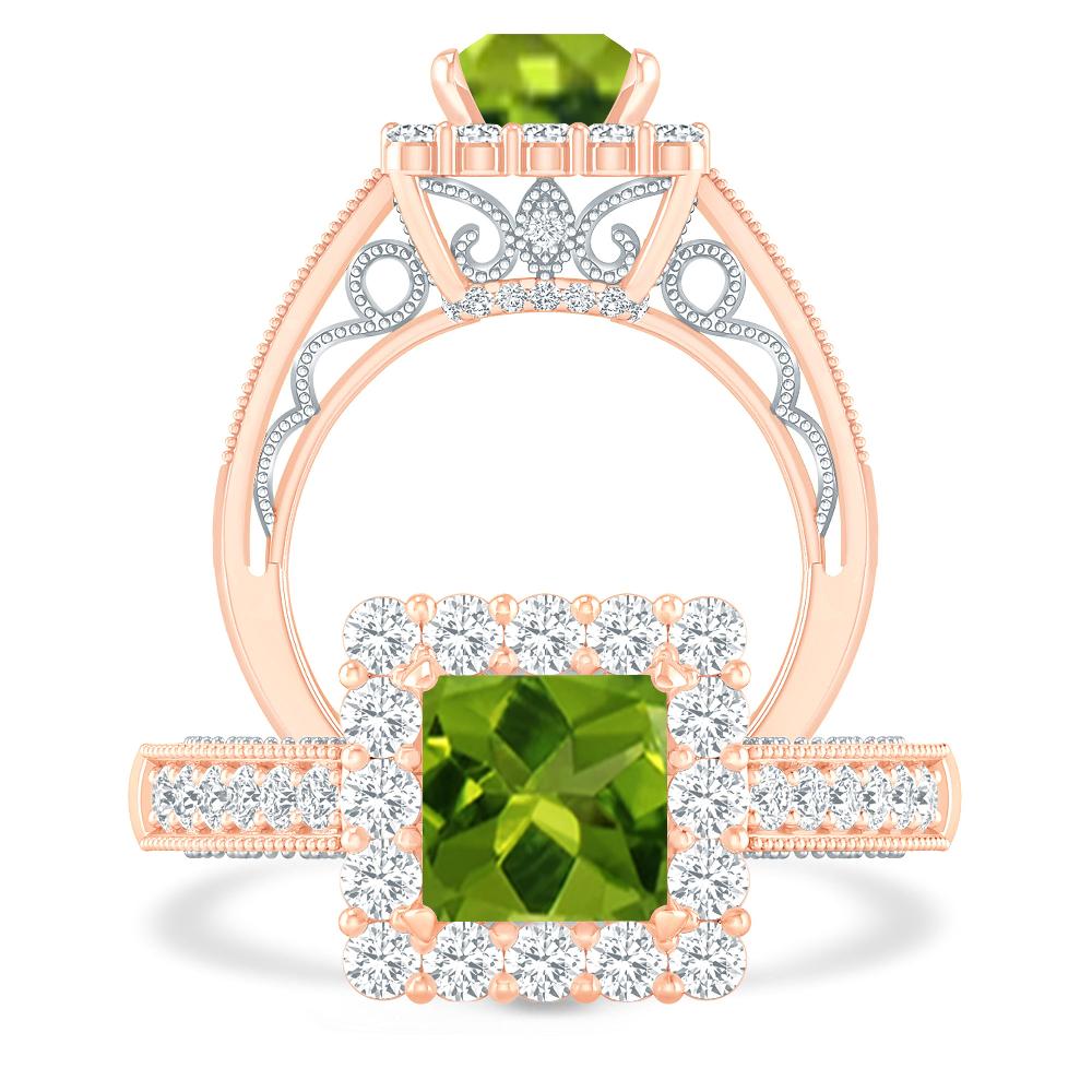 Rose Gold - Peridot