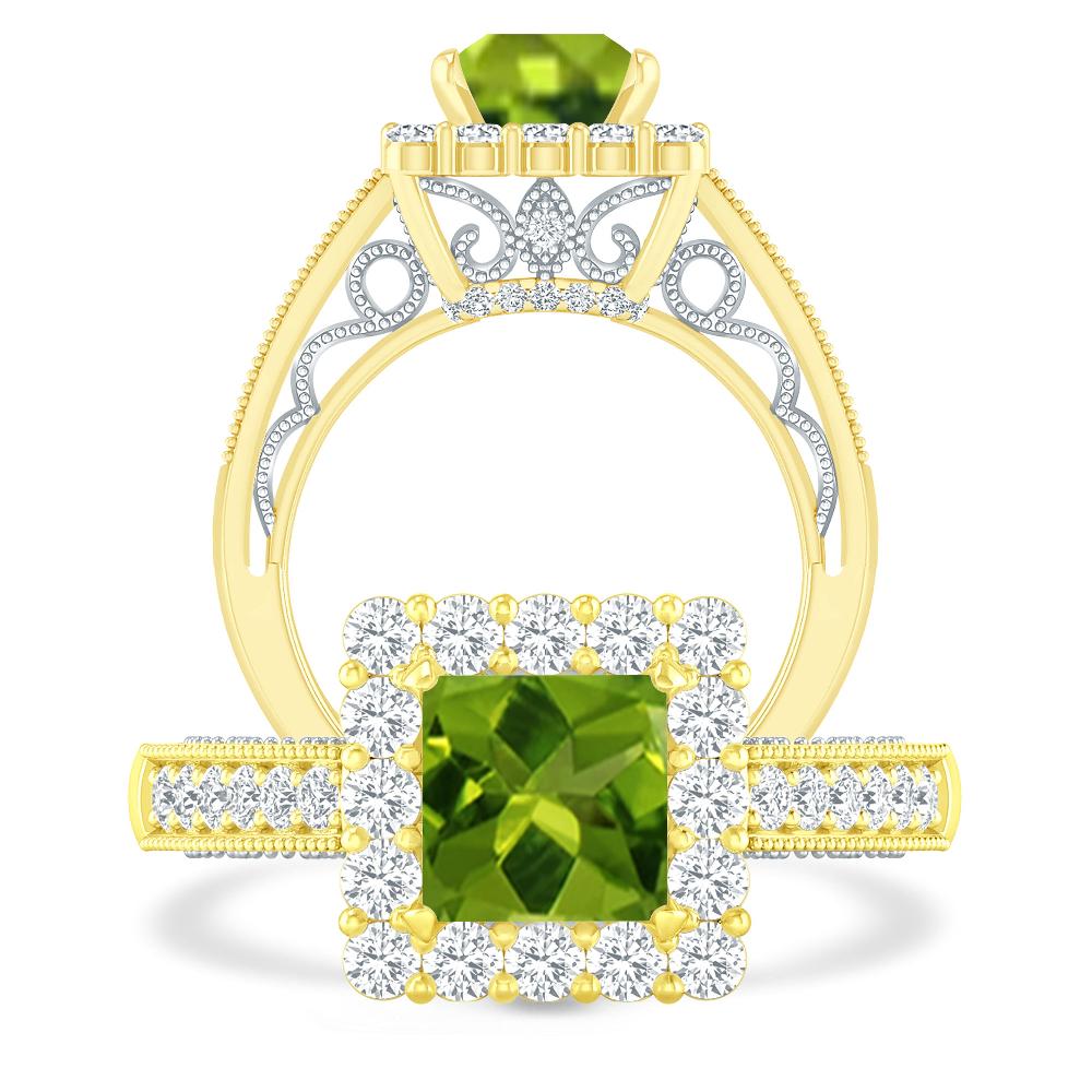 Yellow Gold - Peridot