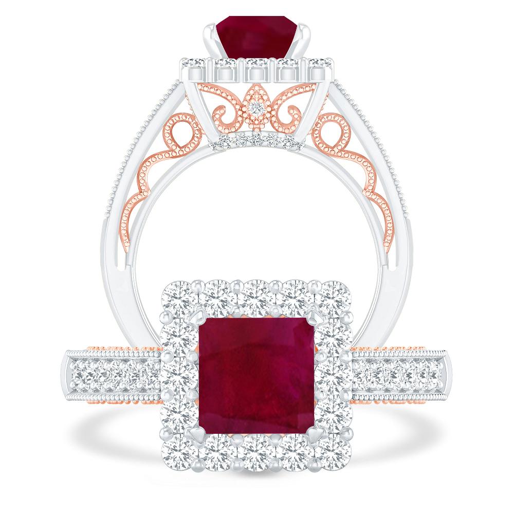 White Gold - Ruby