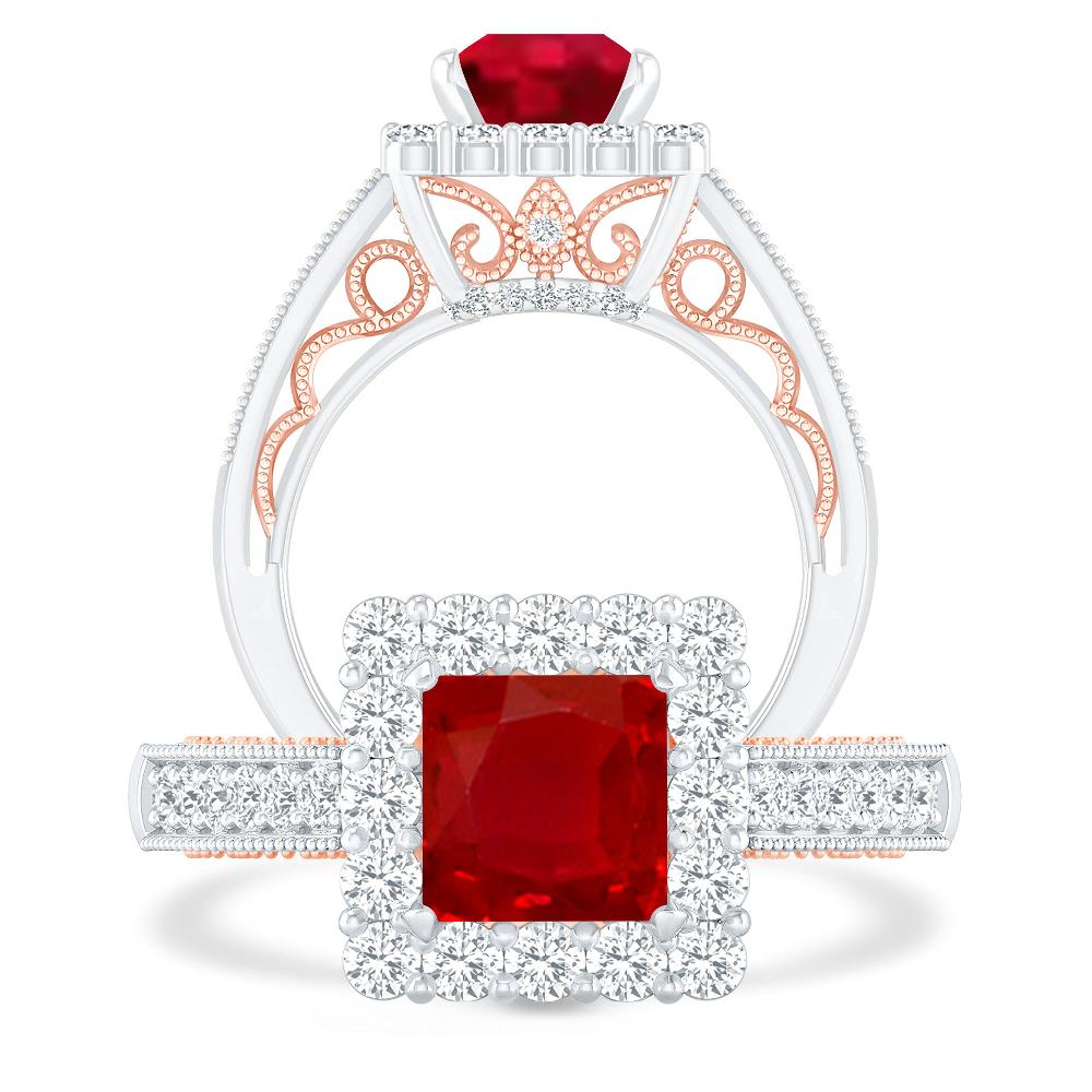 White Gold - Ruby