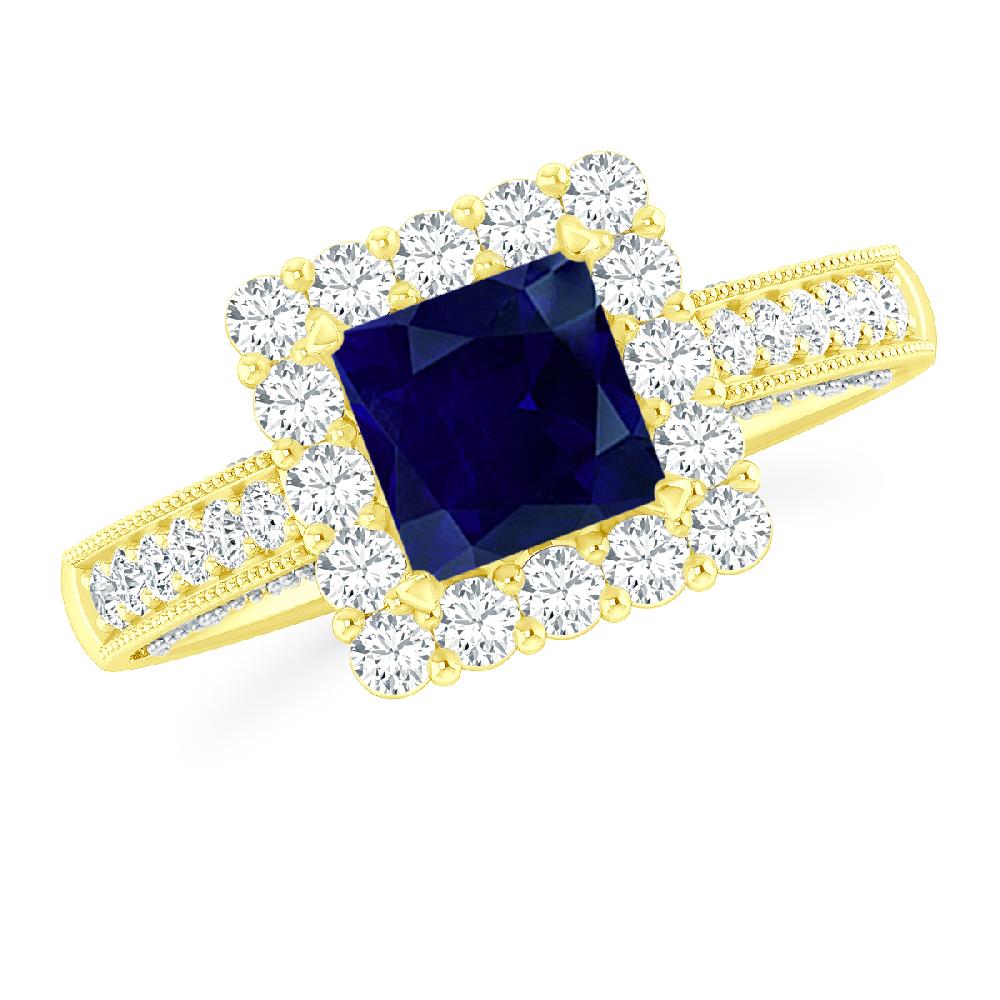 Yellow Gold - Sapphire