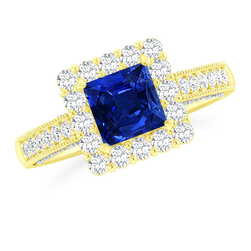 Yellow Gold - Sapphire