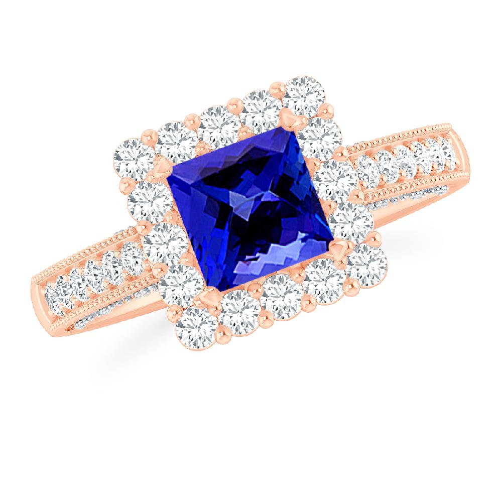 Rose Gold - Tanzanite