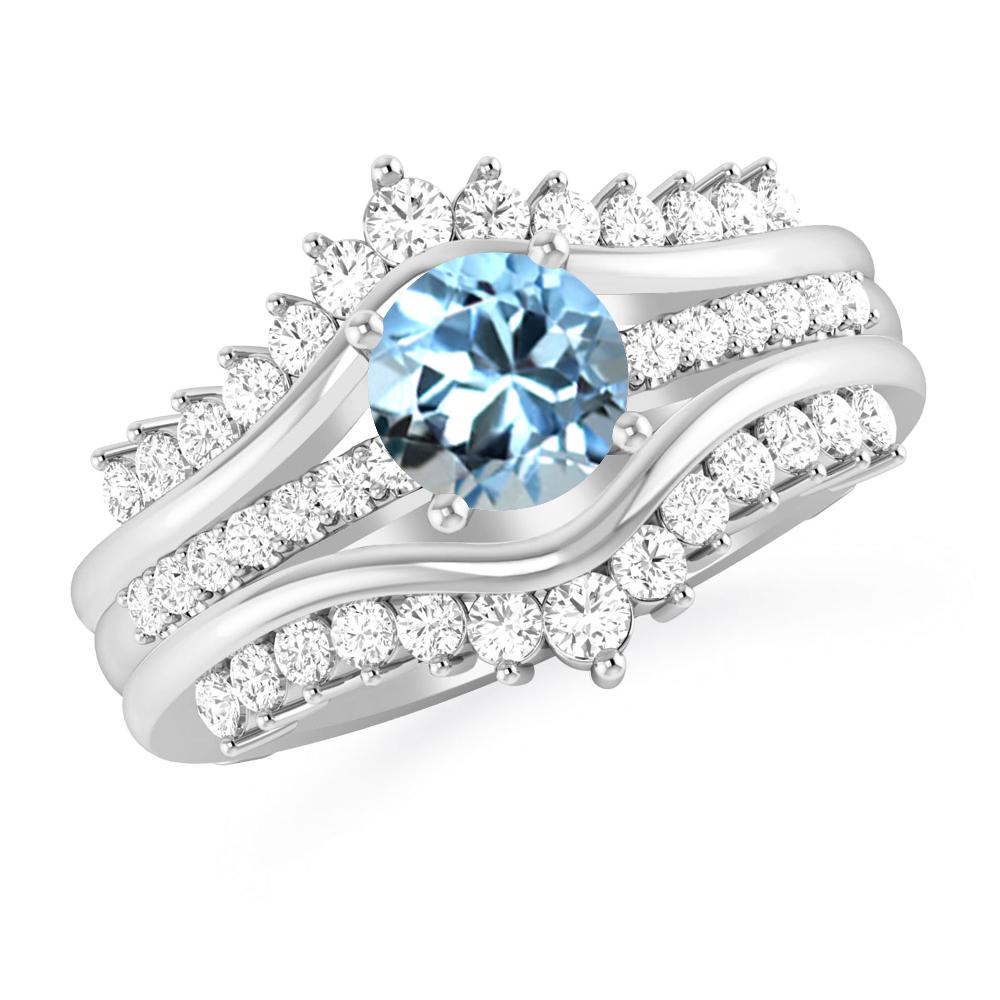 White Gold - Aquamarine