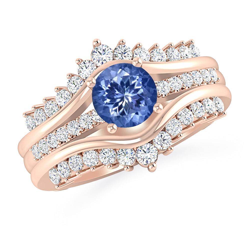 Rose Gold - Tanzanite