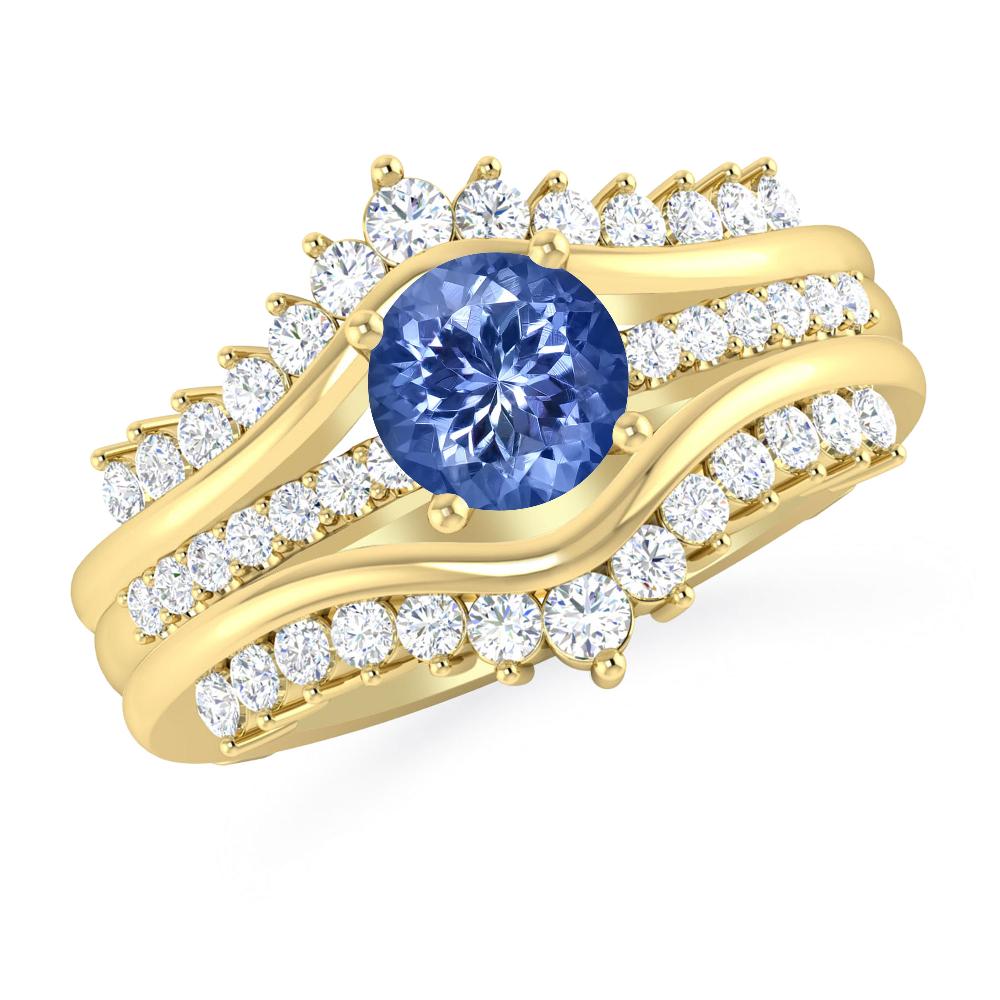 Yellow Gold - Tanzanite