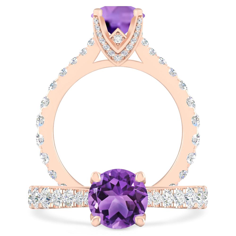 Rose Gold - Amethyst