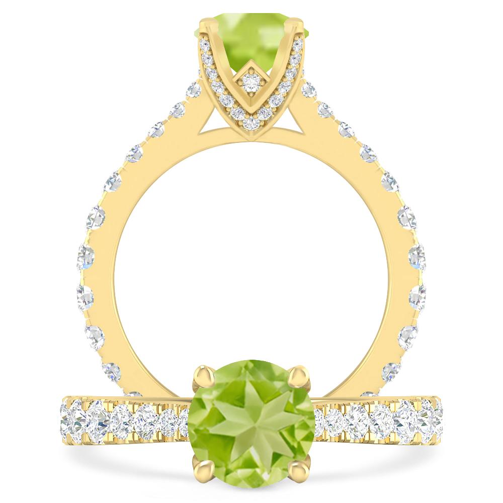 Yellow Gold - Peridot
