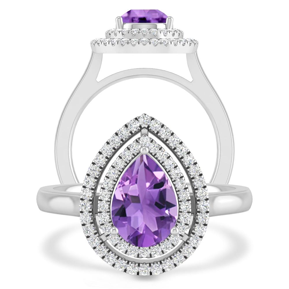 White Gold - Amethyst