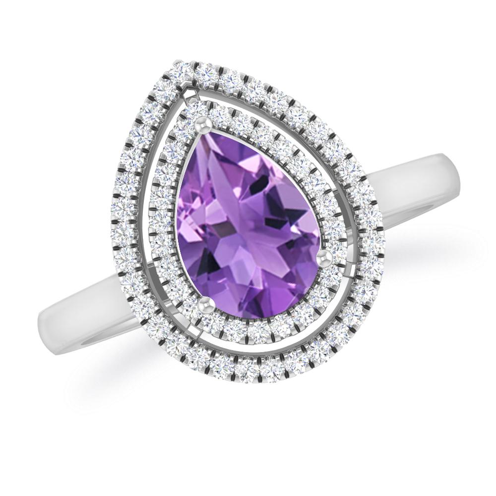 White Gold - Amethyst