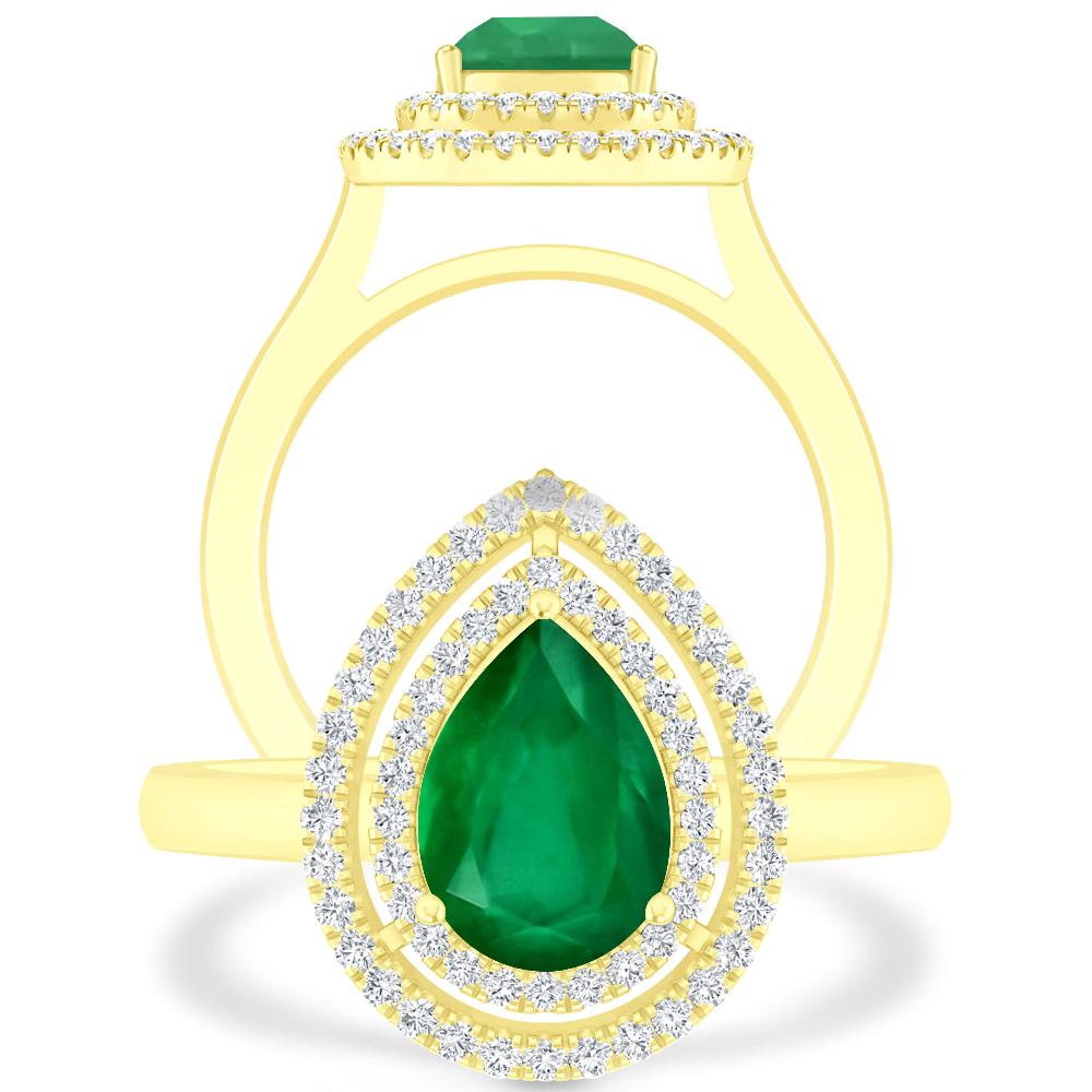Yellow Gold - Emerald
