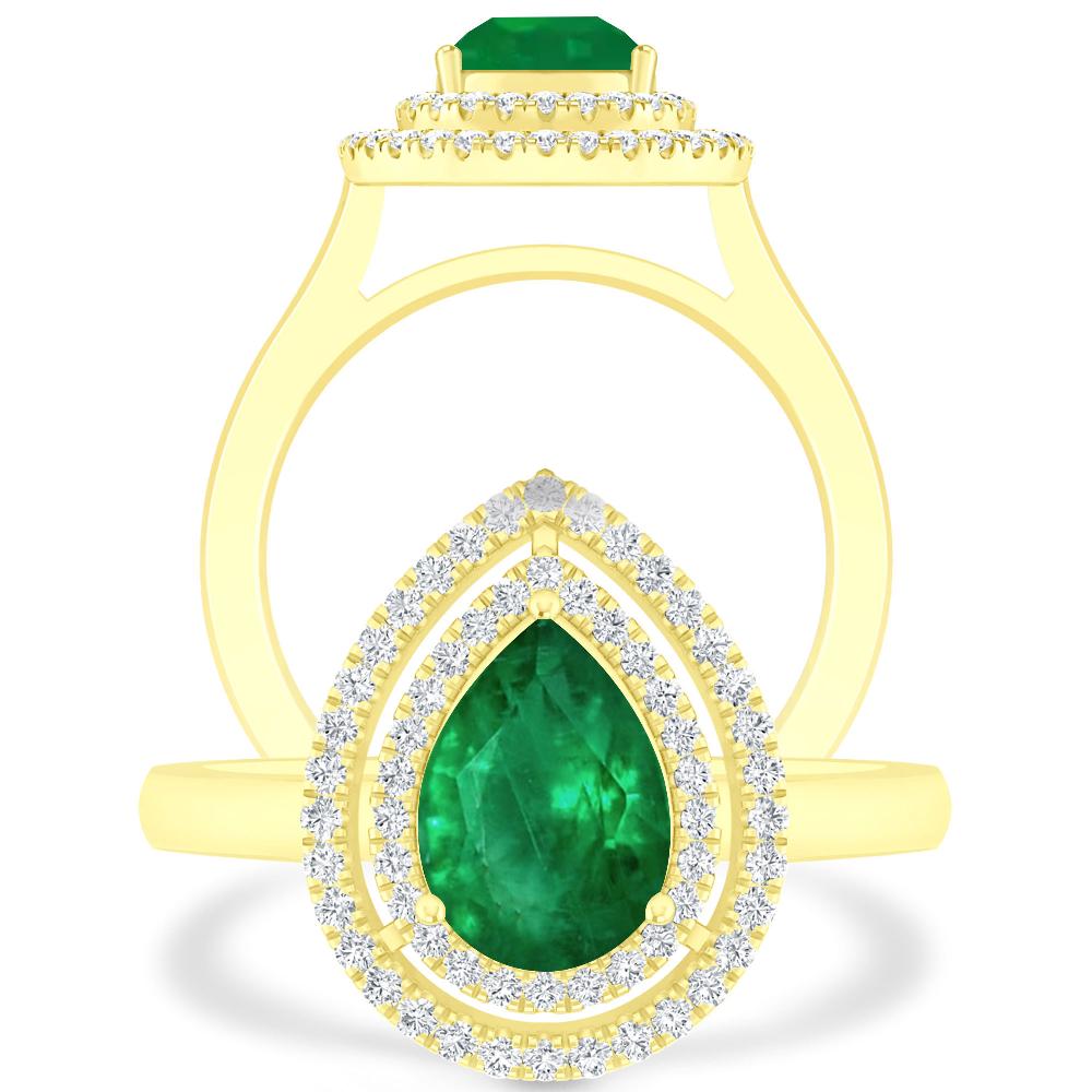 Yellow Gold - Emerald