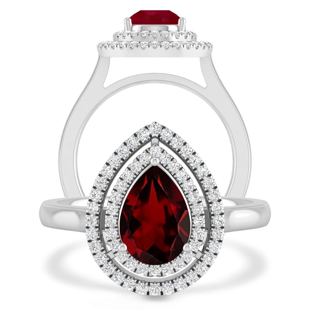 White Gold - Garnet
