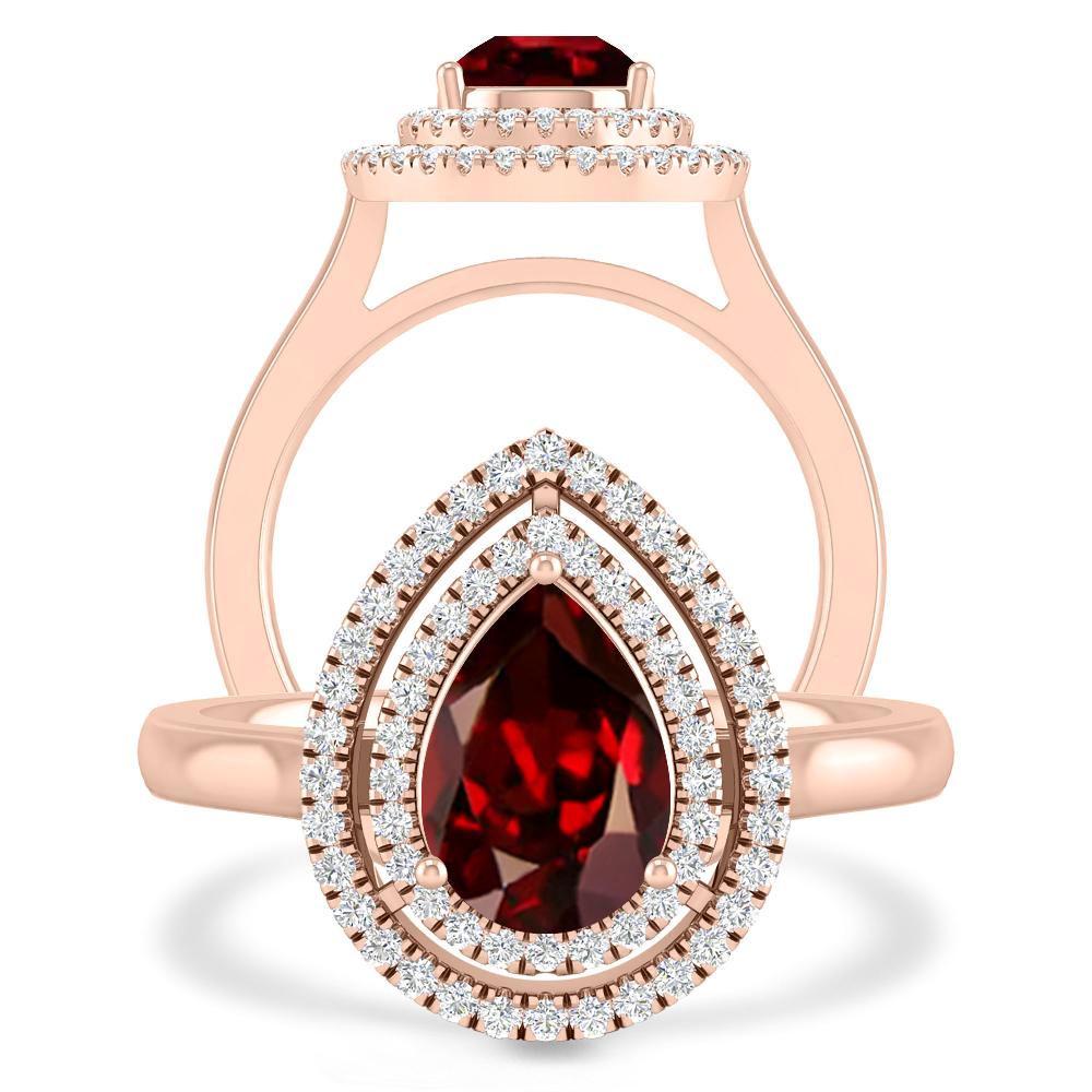 Rose Gold - Garnet