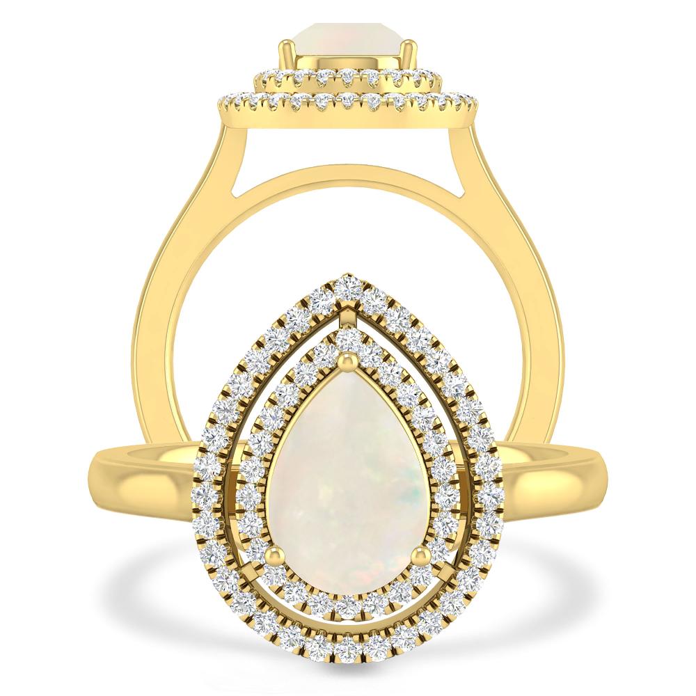 Yellow Gold - Opal
