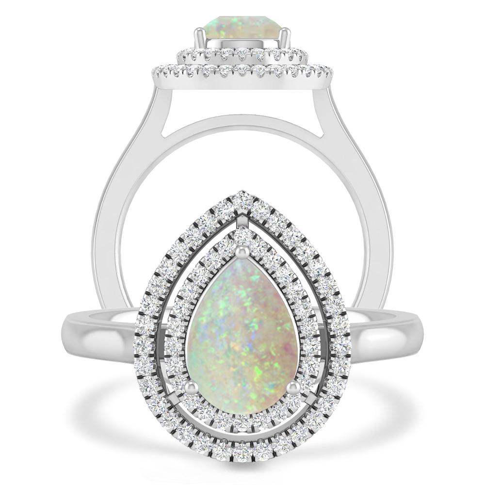White Gold - Opal