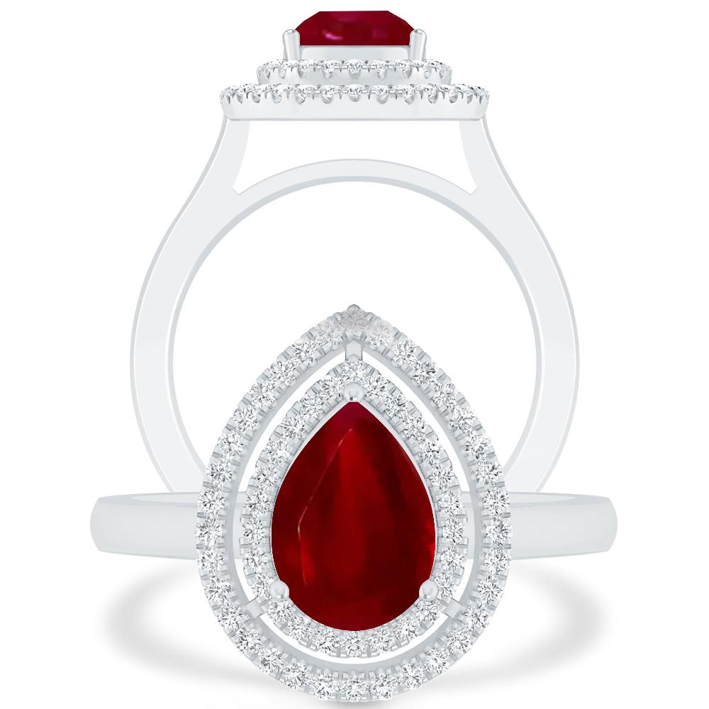 White Gold - Ruby