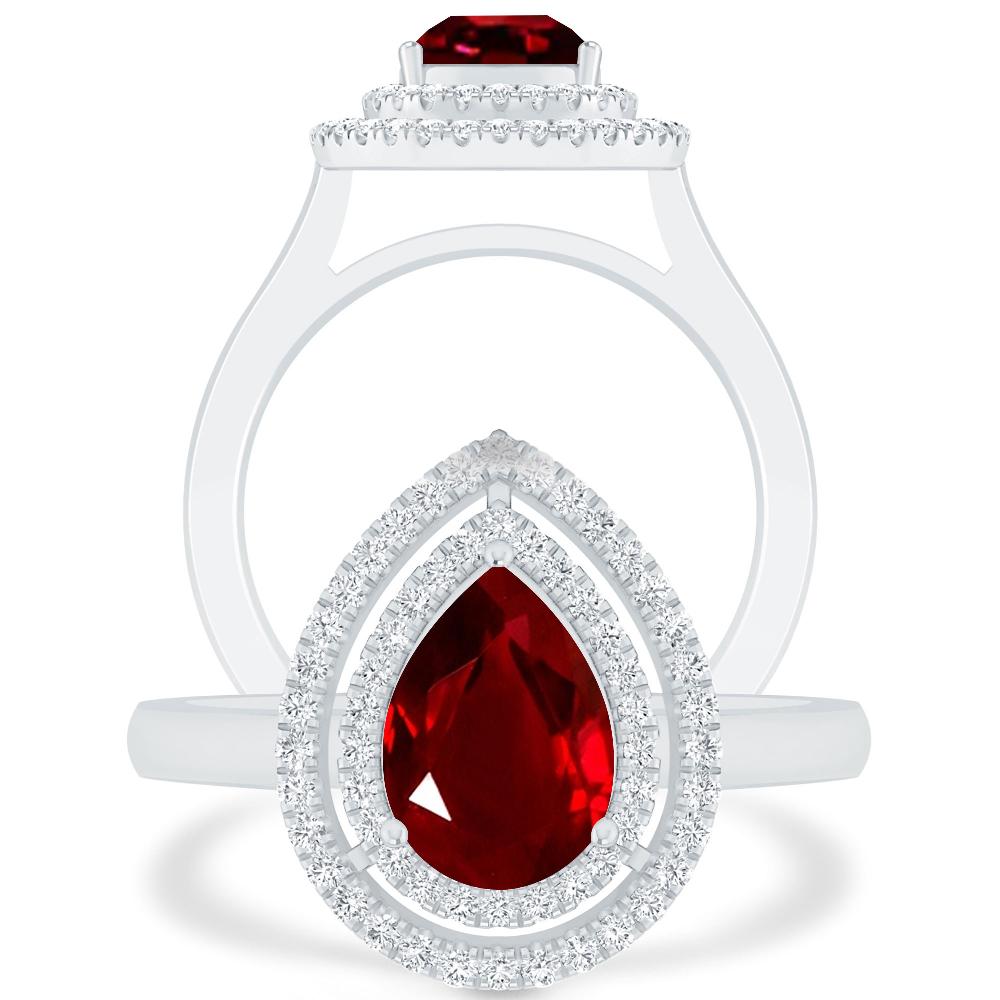 White Gold - Ruby