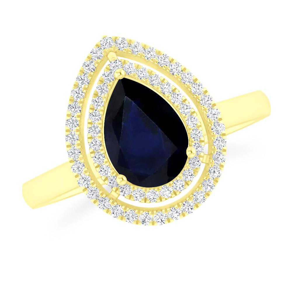 Yellow Gold - Sapphire