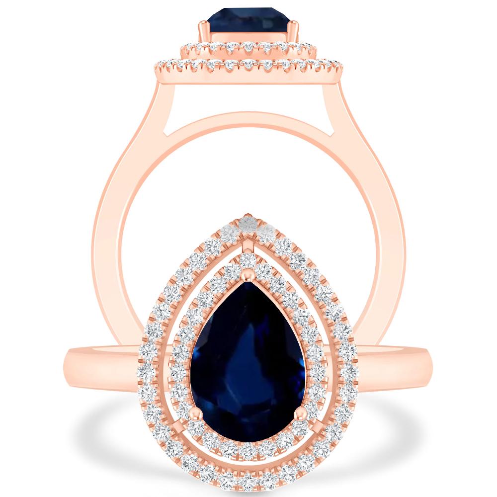 Rose Gold - Sapphire