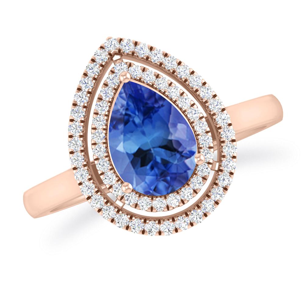 Rose Gold - Tanzanite