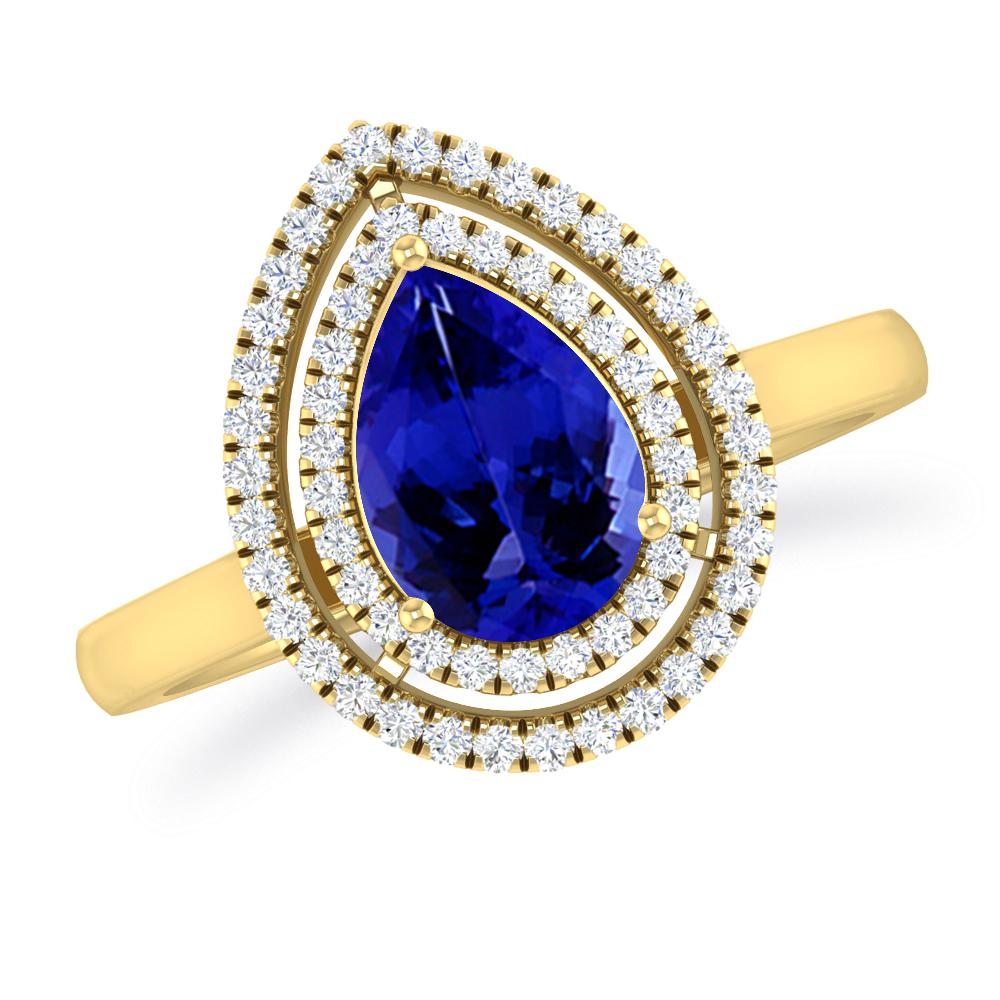 Yellow Gold - Tanzanite