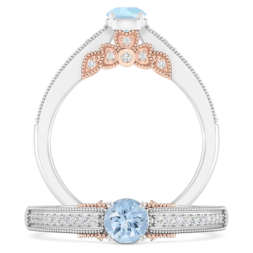 White Gold - Aquamarine
