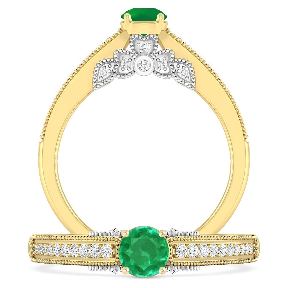 Yellow Gold - Emerald