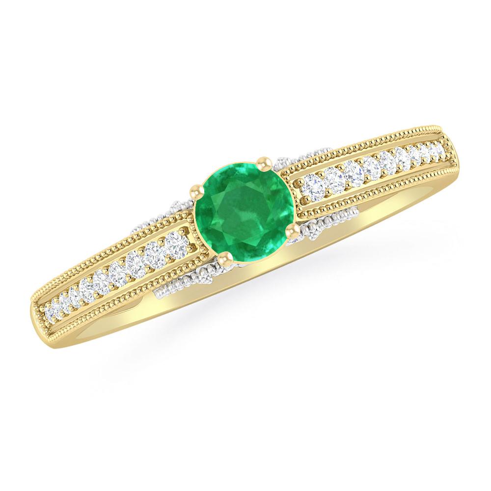 Yellow Gold - Emerald