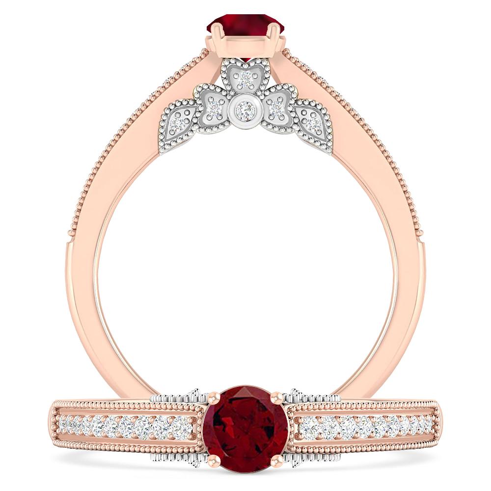 Rose Gold - Garnet
