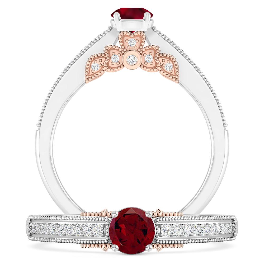 White Gold - Garnet
