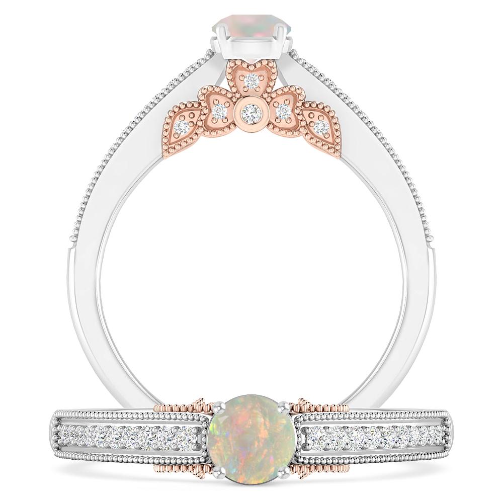 White Gold - Opal
