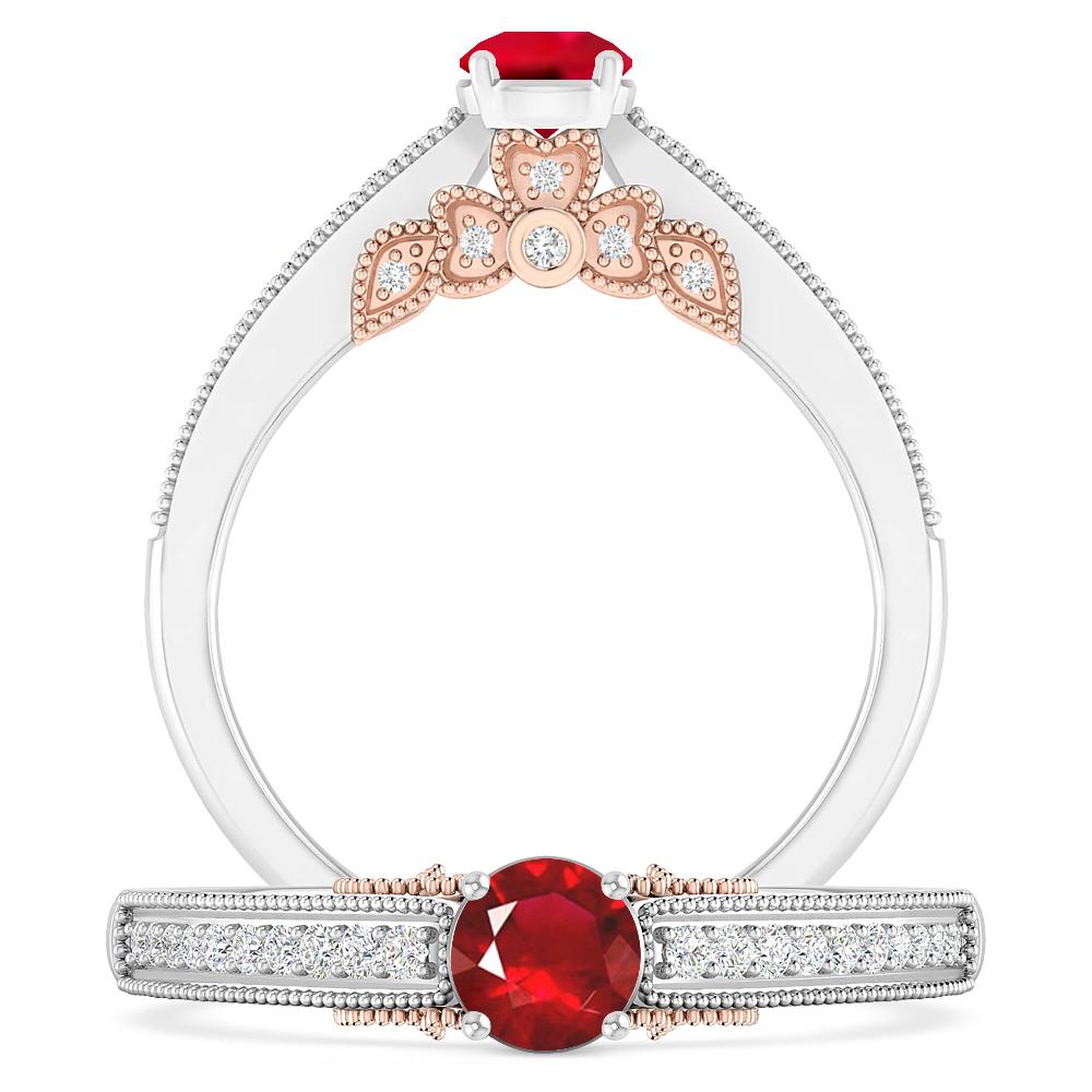 White Gold - Ruby